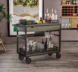 Wooden Serving Drink Cart 10317