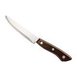 5" Porterhouse Brown Steak Knife, Round Tip, Full Tang - Set of 120