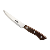 5" Porterhouse Brown Steak Knife, Round Tip, Full Tang - Set of 120