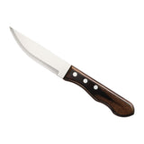 5" Jumbo Brown Polywood Handle Steak Knife Pointed Tip - Set of 120