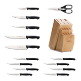 15 Piece Cutlery Set with Hardwood Block