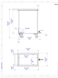 Rectangular Stainless Steel Tank for Skewers