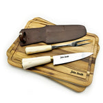 BBQ Set - 2 Cutting Board & Knife/Fork