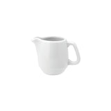 Professional Quality white Cilindrica Creamer 4 oz by Porcelain Schmidt. With stackable cups, the Cilindrica model is perfect for breakfast , room service and coffee shop.