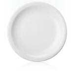 Professional Quality white Protel Dinner Plate 11 in  by Porcelain Schmidt. Flat plates with a small flap, which gives additional resistance to the pieces.