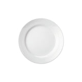 Professional Quality white Cilindrica dinner Side plate 7 1/2 in by Porcelain Schmidt. With flat plates, the Cilindrica model is perfect for breakfast , room service and coffee shop.