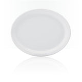 Professional Quality white Protel Platter 9 7/8 in - Set 24 by Porcelain Schmidt. Flat plates with a small flap, which gives additional resistance to the pieces.