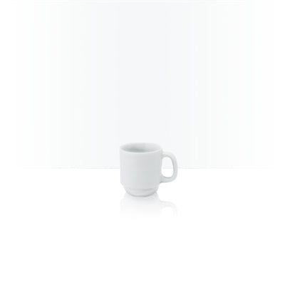 Professional Quality white Waves Espresso Cup 2.4 oz - Set 36 by Porcelain Schmidt. With beautiful texture on the edges that resemble the waves of the sea,  the Waves model is the perfect match between class and versatility of white porcelain with a modern detail.