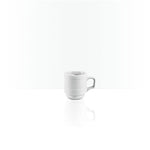 Professional Quality white Saturno Espresso Cup 2 oz - Set 36  by Porcelain Schmidt. The cups are stackable. Perfect for crowded places like steakhouses and self-service. 