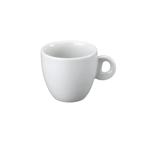 Professional Quality white Sofia Coffee & Tea Cup 7.8 oz - Set 36  by Porcelain Schmidt. The cups are classical and stackable. Suitable for cafes, bakeries, hotels, restaurants as well as for home use.