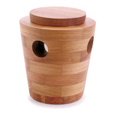 Wooden Ice Bucket with Tong and Lid 1024