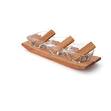 Wooden Nuts & Dip Serving Set 1292