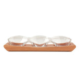 Wooden Nuts & Dip Serving Set 1292