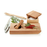 Wooden Chopping Board with Mortar and Pestle 1332