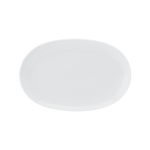  Professional Quality white Voyage Coup Platter 11 in - Set 12  by Porcelana Schmidt. Flat platters without borders are perfect pieces for hotels and restaurant of Haute Cuisine.