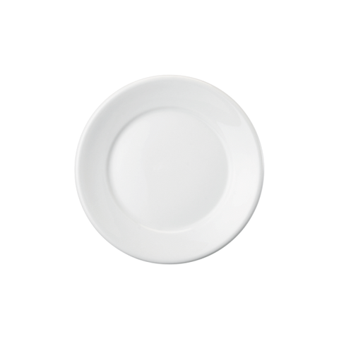 Professional Quality white Side Plate 7 1/2 in - Set 36   by Porcelain Schmidt. The plates with simple lines and edge reinforcement is perfect for intensive use in places with high daily handling.