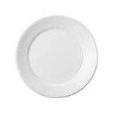 Professional Quality white Conventional Dinner Plate 10 1/4 - Set 24  by Porcelain Schmidt. The plates with simple lines and edge reinforcement is perfect for intensive use in places with high daily handling.