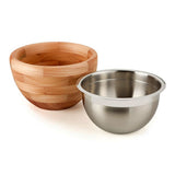 Wooden & Steel Bowl 1409/1410