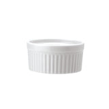 Professional Quality white Calorama Fluted High Souffle 7.10 oz - Set 24 by Porcelain Schmidt. Pieces can go to the microwave and oven, even for foods that need be grating. Very practical and versatile, there are several shapes, sizes and heights.