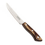 5" Porterhouse Brown Steak Knife, Round Tip, Full Tang - Set of 120