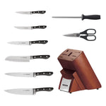 14 Pc Forged Contemporary Knife Set Counter Block