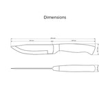 5" Jumbo Stainless Steel Handle Steak Knife, Pointed Tip - Set of 120
