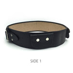 Black Leather Belt w/ 2 buckles (Guaiaca)
