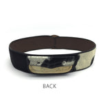 Black and White Leather Belt (Guaiaca)