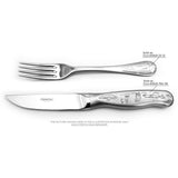 Stainless Steel Fork with Engraved Handle - Set of 12