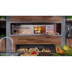 Scheer Barbecue TRE 905 Rotisserie System with Lift Grill + Fire Box + Automatic Parrilla Grill. The TRE 900 barbecue machine is designed to offer every possibility of grilling, roasting and setting fire that a Barbecue can offer. 