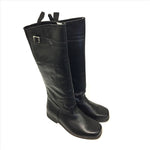 Gaucho Black Leather Boots