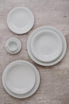 Professional Quality white Universal Soup Plate 8 1/4 in - Set 36  by Porcelain Schmidt. The plates are excellent for more elaborate cuisine and perfect for both preparing and serving food.