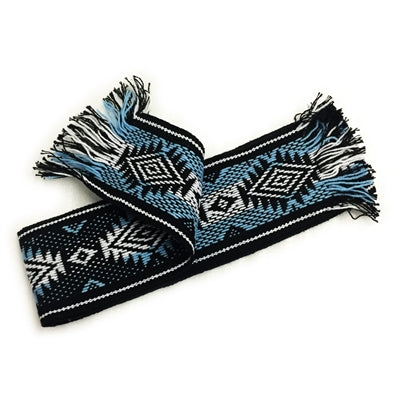 Sash (blue/black/white) - 96" X 3 1/2"