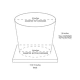 Round Stainless Steel Tank for Skewers