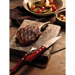 5" Jumbo Polywood Handle Steak Knife Pointed Tip - Set of 120