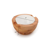 Wooden & Ceramic Bowl 1257/1258
