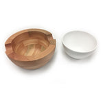 Wooden & Ceramic Bowl 1257/1258