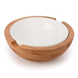 Wooden & Ceramic Bowl 1257/1258