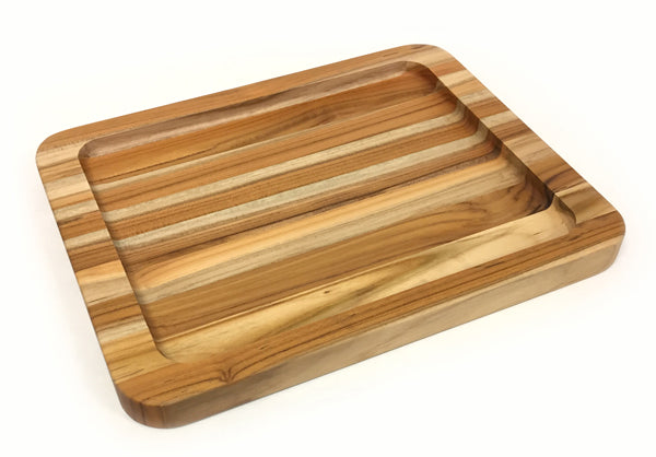 SEUNMUK 2 PCS Wooden Serving Platter, 13 X 9 Inch Rectangle - View #7